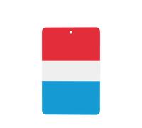 6 difusores rectangulares de aroma para coche, diseño de bandera de Luxemburgo, para colgar en la tableta, decoración interior del coche, armario, zapatos, armario, ambientador de fragancia