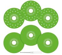 6 discos de corte de vidrio for amoladora angular de 4,5", disco de corte for losa de roca, cuchilla for cortador de azulejos, herramientas for cortar vidrio, cerámica, cristal, azulejos, jade y botel