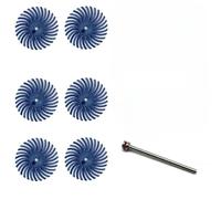 6 discos de pulido de cerdas radiales de 25 mm, cepillos abrasivos for detalles con vástago de 2,35 mm for tallado de madera.(120)