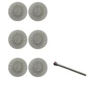 6 discos de pulido de cerdas radiales de 25 mm, cepillos abrasivos for detalles con vástago de 2,35 mm for tallado de madera.(2500)