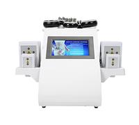 6 en 1 40K Body Shaper Fat Burning Machine, Lipo Laser RF Body Slimming Pérdida de Peso con 5 Manijas, Multifuncional Face Spa Cuidado de la Piel Máquina de Belleza Facial(EU)