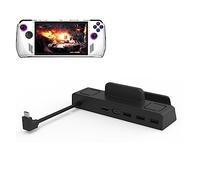 6 En 1 4K Dock Station para Steam Deck/Nintend Switch/OLED/ROG ALLY, Dock Hub Stand con Puerto LAN RJ45, Estación de Carga Rápida Tipo-C para Consola de Juegos Accesorio (Sin Puerto de Red)