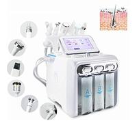6 en 1 Agua hidrógeno oxígeno Belleza máquina Hydro Dermabrasion Limpieza Cara Cuidado Jet pelador máquina Profesional Piel rejuvenecimiento pequeño vejiga Dispositivo