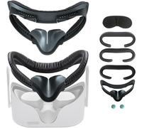 6 en 1 Set VR Face Pad for Oculus Quest 2, Fitness Facial Interface Bracket, 3pcs Foam Cushion, Anti-vaho Sweatproof Face Cover for Oculus Quest 2 Accessories Replacement, Air Circulation Design