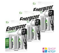6 ENERGIZER C HR14 BATERÍAS RECARGABLES POWER PLUS 1.2V NiMH 2500mAh NUEVO
