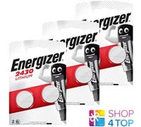 ENERGIZER Lote de 2 pilas de botón de litio CR2430 3V 320 mAh,