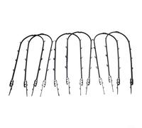 6 enrejados de marco para trepar plantas para uso en jardín, diseño de plástico para plantas trepadoras (16 cm x 47 cm)