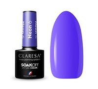 6 esmaltes de uñas UV neón de 5 ml. Claresa