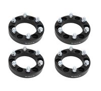 6 espaciadores de ruedas de pernos de 30 mm Juego de ruedas de alto rendimiento para L200 B2500 Isuzu Troopers Frontera Aluminio Aleya 4pcs (Negro)