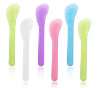 6 espátulas cosméticas, color crema, cosmética, espátula para mascarilla, espátula cosmética, espátula cosmética de plástico, espátula cosmética, espátula cosmética, espátula cosmética, espátula