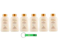6 esponjas de champaña con talco perfumado - Piel suave y aterciopelada 200 g + llavero Beni Culinari de regalo