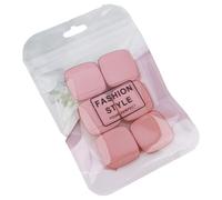 6 esponjas de polvo para dedos pequeños, accesorios cosméticos faciales para mezclar y corrector, herramienta de maquillaje cuadrada, accesorio de belleza portátil