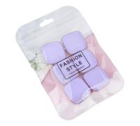 6 esponjas de polvo para dedos pequeños, accesorios cosméticos faciales para mezclar y corrector, herramienta cuadrada de maquillaje, aplicador cosmético