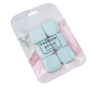 6 esponjas de polvo para dedos pequeños, accesorios cosméticos para mezclar y corrector, maquillaje cuadrado