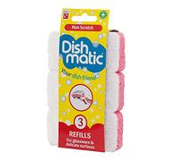 6 esponjas de recambio Dishmatic blancas antiarañazos de Caraselle