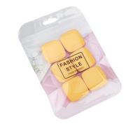 6 esponjas suaves para mujeres y niñas, aplicación de maquillaje facial precisa portátil con diseños de correa, esponja de maquillaje cuadrada