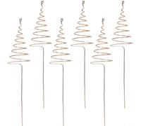 6 estacas de cobre puro para plantas de electrocultivo para suelo de jardín, aumento de energía, absorción natural de nutrientes, respetuoso con el medio ambiente, soporte de flores vegetales de larga