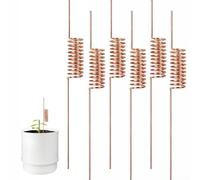 6 estacas de cobre puro para plantas de electrocultivo para un crecimiento sostenible del jardín, potenciadores de energía natural del suelo, soporte vegetal de larga duración (B)