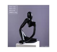 (#6) Estatua decorativa de pensador de resina nórdica para el hogar