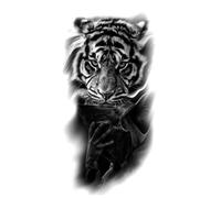 6 Estilos Serpiente/tigre/leones Tatuaje Temporal Pegatina Impermeable Y Duradero(D)