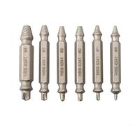 6 extractores de tornillos oxidados con caja de almacenamiento, kit de extracción eficiente para pernos y tornillos dañados, compatible con varios tamaños