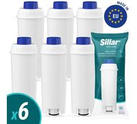 5x Filtro de agua compatible con Delonghi DLS C002 + Descalcificador 500ml We...