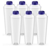 6 filtros de agua compatibles con Delonghi DLSC002, cartuchos de filtro de agua compatibles con cafetera Delonghi Magnifica s, ECAM, ESAM, ETAM, EPAM, Primadonna