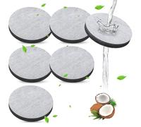 6 Filtros de Agua para Botellas de Filtro de Agua para Fill & Go Jarras, Discos de filtro de agua, Reduce PFAS, Cloro, Micropartículas, Otras Sustancias que Alteran el Sabor