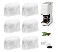 6 filtros de carbón activo, filtro de agua para cafetera, filtro de agua para cafeteras Ninja Luxe Cafe Serie, mejora el sabor del café, fácil de cambiar