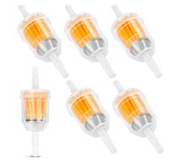6 Filtros de Combustible En Línea, Filtro Gasolina Moto 6mm 8 Mm, Filtro de Combustible Universal, Alta Precisión de Filtrado, Filtro de Gasolina para Motocicleta, Generador, Scooter