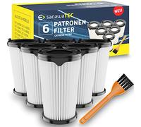 6 filtros de repuesto para aspiradoras AEG Ergorapido AEF150 CX7 Flexibility Animal, CX7-2 y QX8 Animal X Power CX7-2-45an CX7-2-i360 CX7-2-s360 con 1 cepillo de limpieza