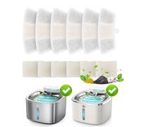 6 filtros de Repuesto para Fuente para Gatos de Acero Inoxidable de 3,5L Modelo PW04