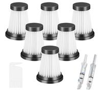 6 filtros HEPA para aspiradoras inalámbricas MOOSOO K12, K12 Pro y K13, y para aspiradoras Genius Invictus One 1.0 X7 y 2.0. Filtros de repu