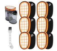 6 Filtros para Philips SpeedPro Max FC6723/01 FC6812 FC6813 FC6822 FC6823 FC6826 FC6901-FC6904 XC8147/01 XC8045/01 XC7042/01 Para Philips FC5005/01 con cepillo de limpieza