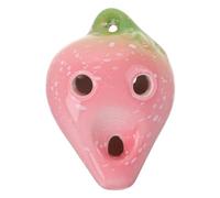 6 Fresa Ocarina Portátil Ocarina Mini Ocarina Soprano Fresa Estatuilla Escultura De Cerámica Principiante Ocarina Principiante Instrumento De Viento Los Principiantes Ocarina TOYANDONA