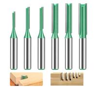 6 fresas de 8 mm, fresas de ranura, diámetro de 3 mm, 4 mm, 5 mm, 6 mm, 7 mm, 8 mm, fresa fresadora, fresadora para madera, fresa ranurada, juego de fresas para carpintería