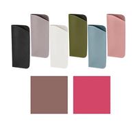 6 fundas blandas para gafas, 2 piezas de tela para gafas, funda antiarañazos para gafas, funda de cuero para gafas de sol, funda portátil para gafas (6 colores)