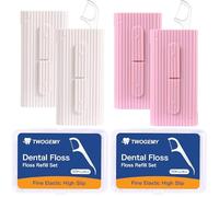 6 fundas de hilo dental portátil, 140 palitos de hilo dental para adultos en caja, la mejor herramienta para limpiar dientes y cuidado bucal, palillos de hilo dental de viaje portátiles perfectos para