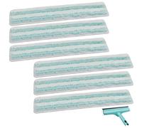 6 fundas de repuesto de microfibra compatibles con limpiacristales Leifheit Window & Frame Cleaner L funda de repuesto limpiacristales 32 cm de ancho