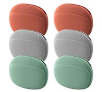 6 fundas de silicona portátiles para auriculares, funda para auriculares de silicona, bolsillo para auriculares simple, almacenamiento de cable de datos, adecuado para guardar auriculares