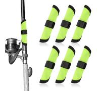 6 fundas para señuelos de pesca de 5.9 pulgadas, guantes de señuelo, protectores de anzuelos para mantener a los pescadores seguros para caña de pescar (verde)