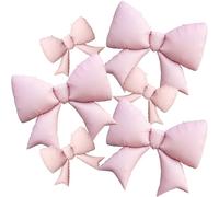 6 globos de lazo rosa, globos de lazo rosa, decoración de fiesta de cumpleaños, decoraciones de baby shower, listo para estallar, decoración de baby shower, decoración de Shes The Cherry On Top