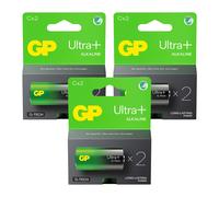 6 GP Ultra+ Alcalina G-Tech LR14 C Batería De Larga Duración Blister Exp 2033