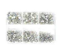 6 grids 3D Crystal Nails Jewelry Manicure Decals Crystal Art Tips Rhinestone Decoration Accessory
