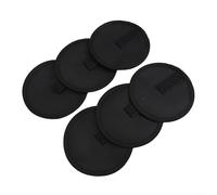 6 guantes de pesca con cubiertas de gancho y cubiertas de señuelo para almacenamiento de cebo y protección contra púas de anzuelo hechos de nailon (negro)