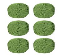 6 hilos de ganchillo de algodón para tejer a mano, ropa, bolsa de manualidades, sombrero, suéter, marcador de manualidades