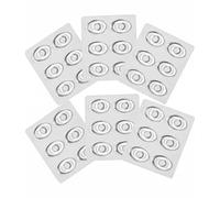 6 hojas (36 piezas) de gel de silicona transparente ovalada para pies de maíz, almohadillas de gel para quitar tapones para zapatos para hombres y mujeres