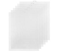 6 Hojas de Lona de Malla de Plástico Red para Bordar, 34,3x26,5cm, 7 CT Hojas de Plastic Canvas para Punto de Cruz Aida Tela de Punto de Cruz Canvas Lona de Plástico para Manualidades (Blanco)
