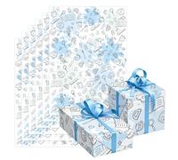 6 hojas de papel de regalo para el comienzo del colegio para escolares, 6 hojas de papel de regalo para escolarización, bolsa escolar ABC, decoración para comienzo escolar, 50 x 70 cm, diseño de