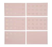 6 hojas laminadas de etiquetas de la Biblia, calcomanías de impresión grande, fáciles de leer, pestañas de diario de la Biblia para mujeres
